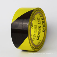 Striped Hazard Underground Floor Line Marking Yellow Black PVC Marking Warning Tape For Caution